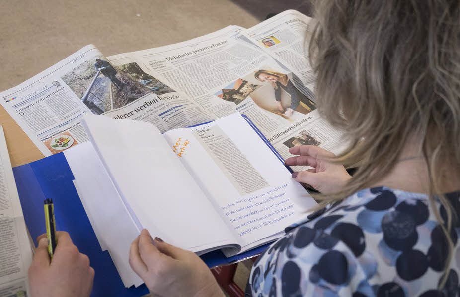 In Ermsleben wird das Klasse-2.0-Projekt fächerübergreifend in den Deutsch- und Sozialkundeunterricht eingebunden. Dazu müssen die Schüler auch Hefter anlegen.