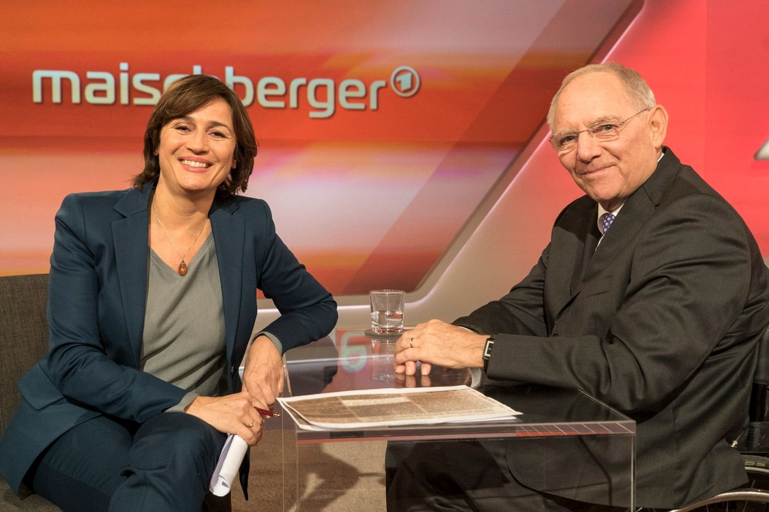Wolfgang Schäuble bei Sandra Maischberger