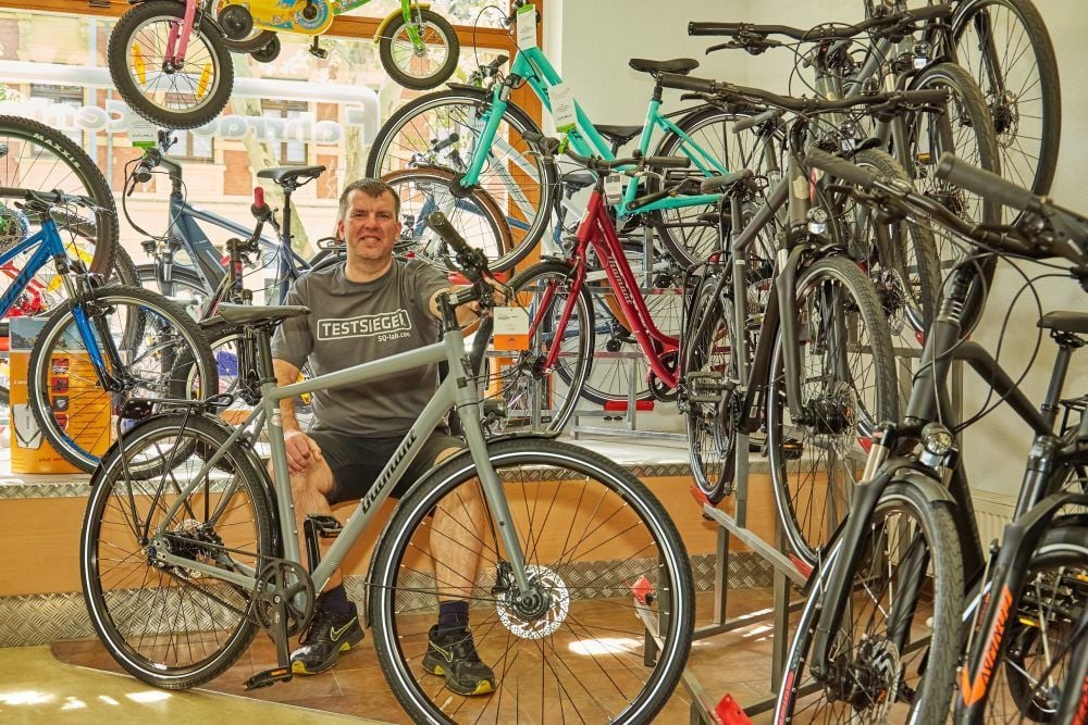 Ein Profiteur der Krise: Der Bernburger Fahrradladen-Besitzer Mirko Grohmann.
