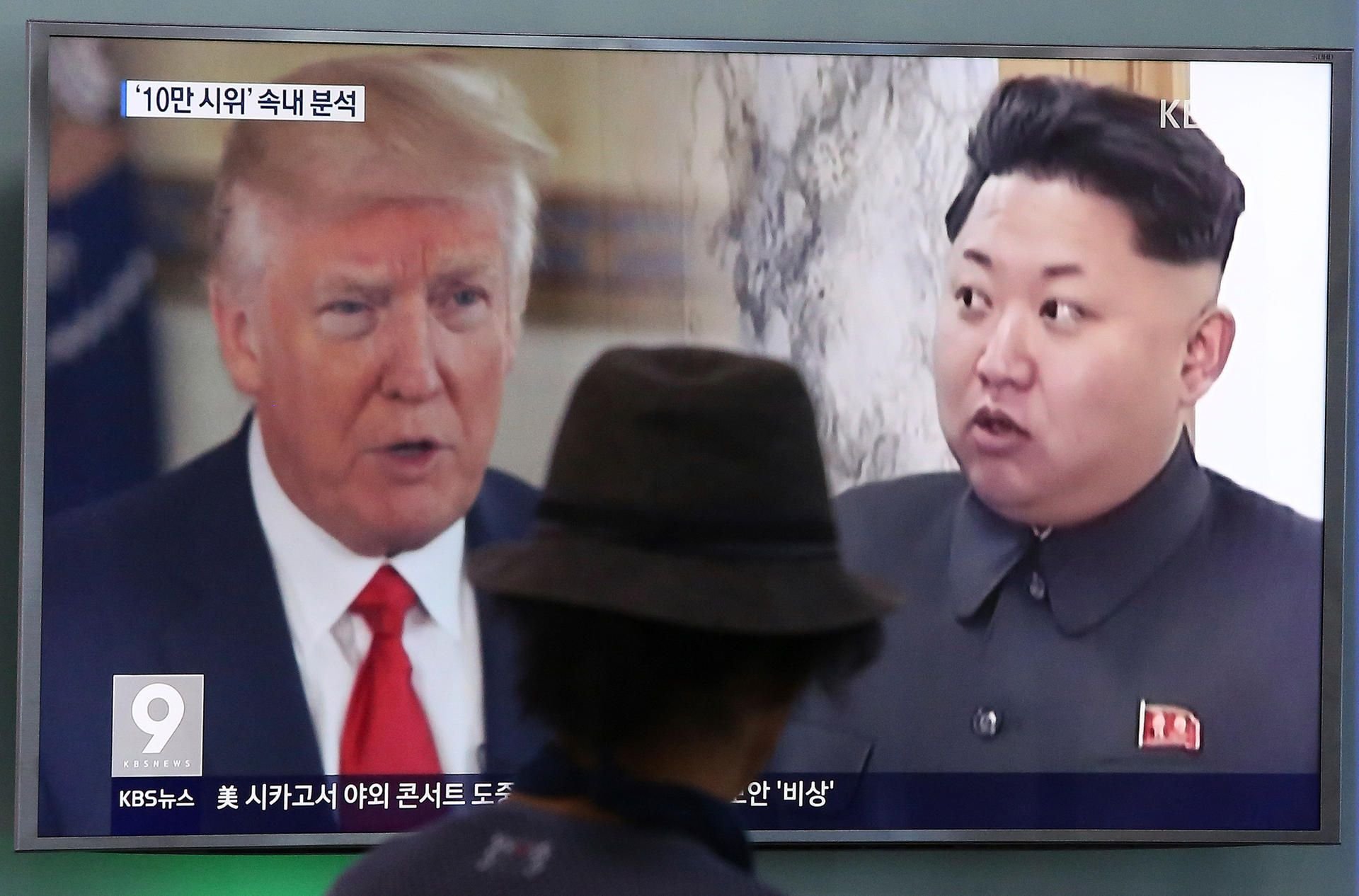 US-Präsident Donald Trump (l.) und der nordkoreanische Machthaber Kim Jong Un.