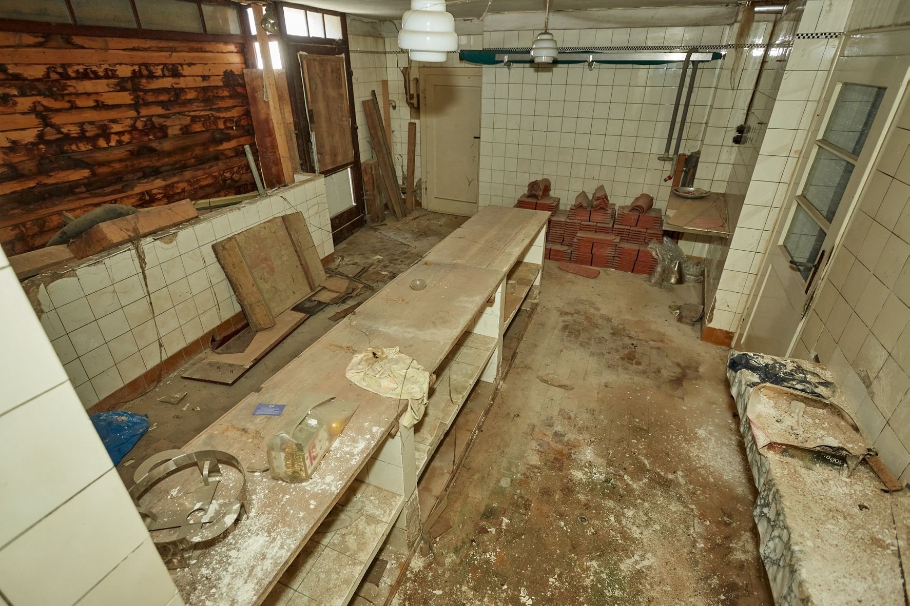 Der ehemalige Verkaufsraum der Fleischerei Horn in Bernburg