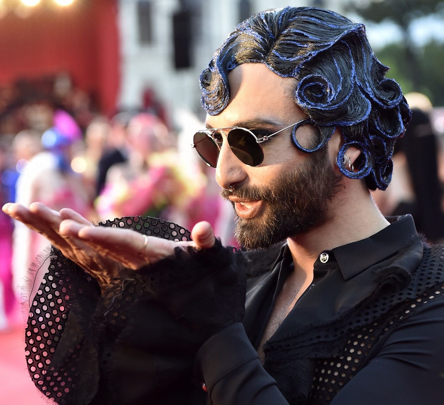 Conchita Wurst auf dem Life Ball 2017 in Wien. Es ist die größte Benefiz-Veranstaltung Europas zu Gunsten HIV-infizierter und AIDS-kranker Menschen.
