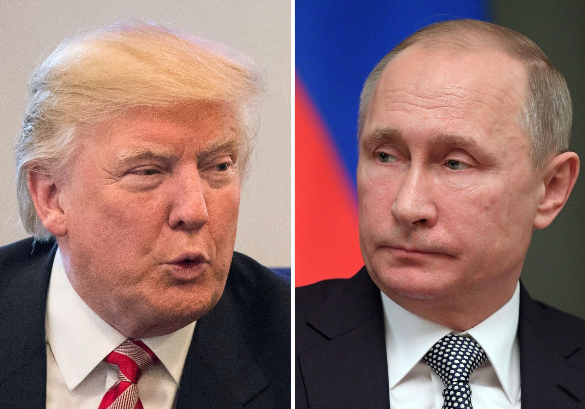 US-Präsident Donald Trump (l.) und der russische Präsident Wladimir Putin.