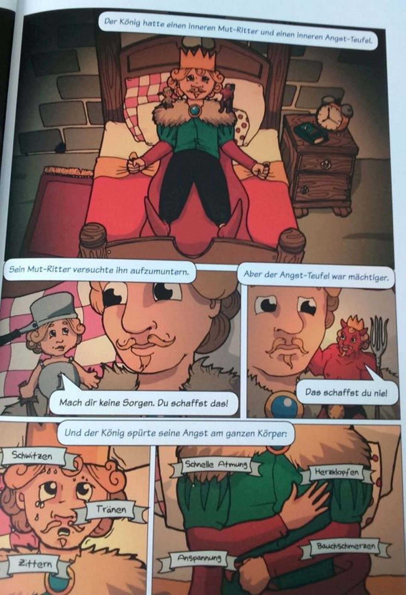 Zeichner Tim Anton verlieh dem ängstlichen König Gestalt.