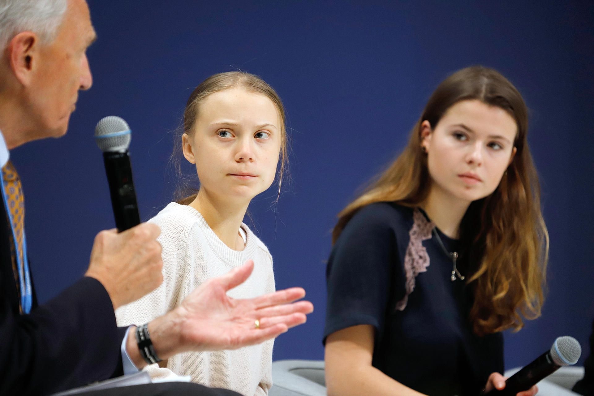 Greta Thunberg (l.) und Luisa Neubauer bei der Weltklimakonferenz in Madrid