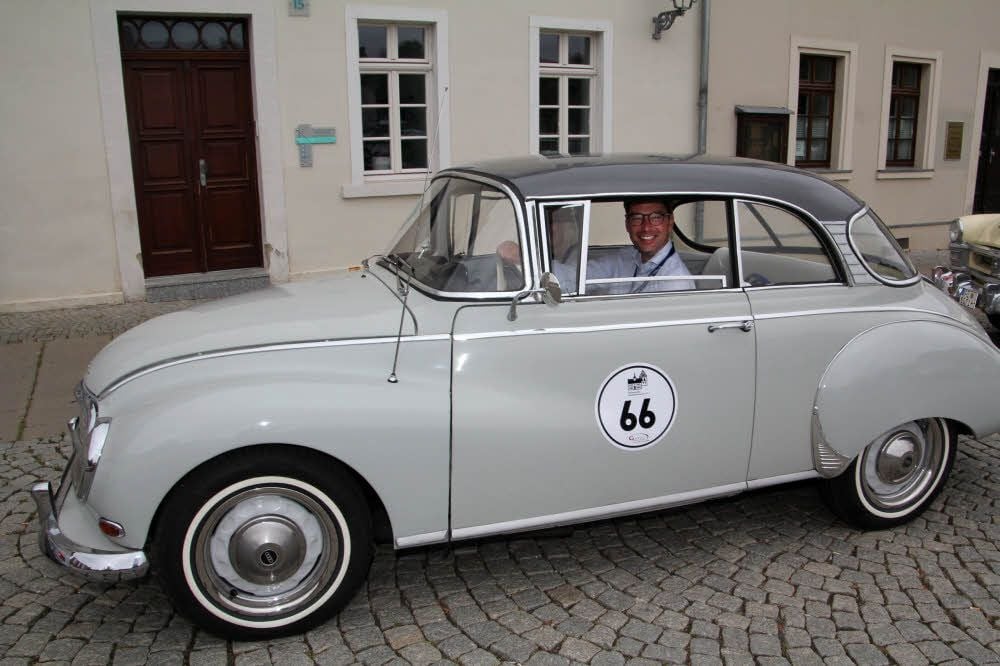 Der Bernburger Markus Wagner beteiligte sich mit seinem 1000S Coupé des Herstellers Auto Union zum zweiten Mal an der Rallye.