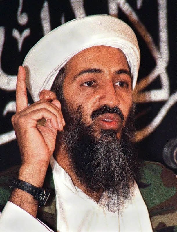 Gründer und Kopf des islamistischen Terrornetzwerkes Osama bin Laden (Aufnahme aus dem Jahr 2000)