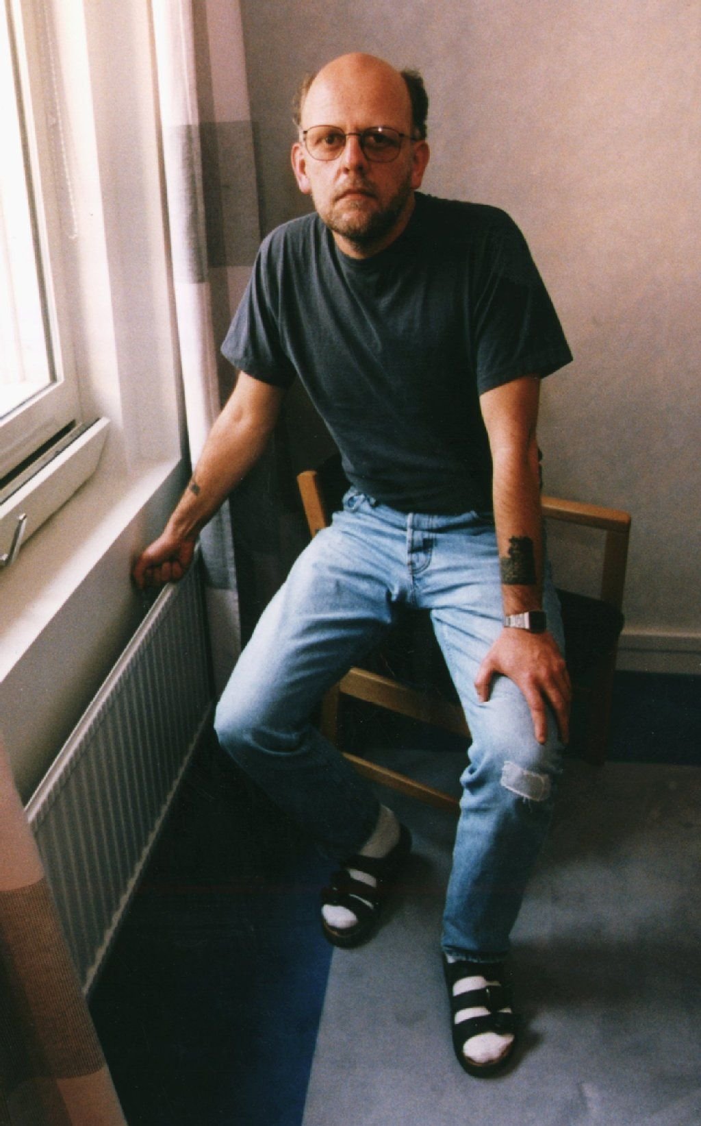 Thomas Quick sitzt am 1. September 1994 in der Geschlossenen Psychiatrie im schwedischen Säters.