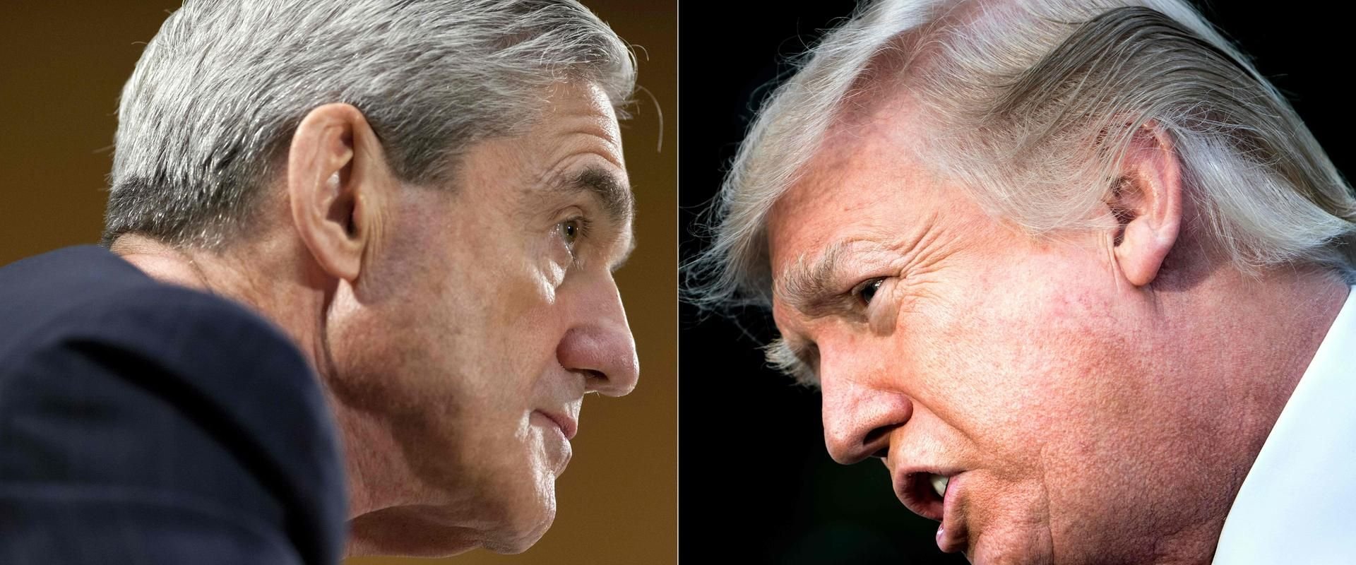 Sonderermittler Robert Mueller (l.) und US-Präsident Donald Trump.