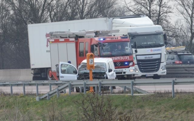 Unfall auf der A14
