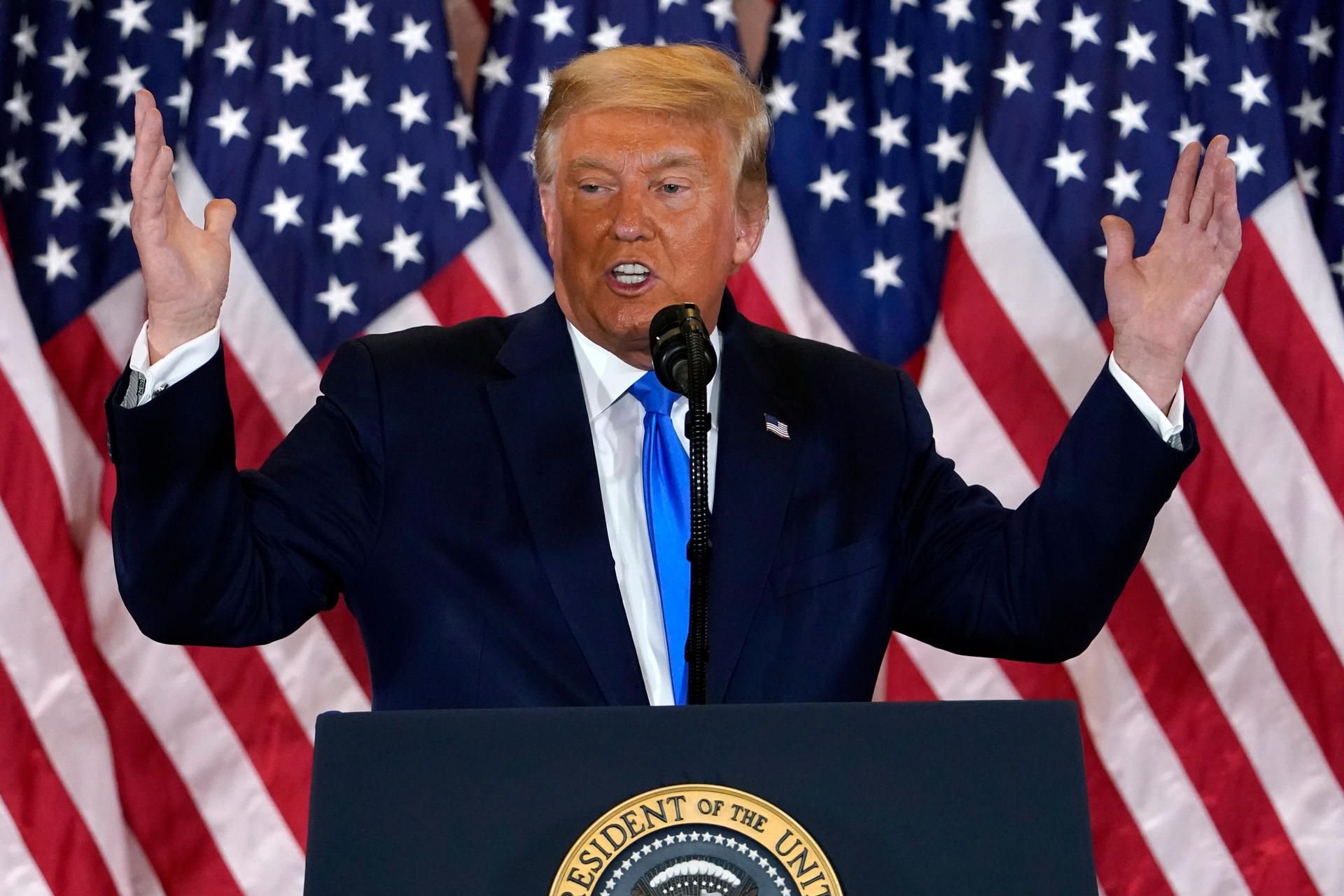 US-Präsident Trump hat sich zum Wahlsieger erklärt.