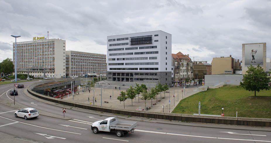 Am Riebeckplatz soll ein neues Hotel gebaut werden.