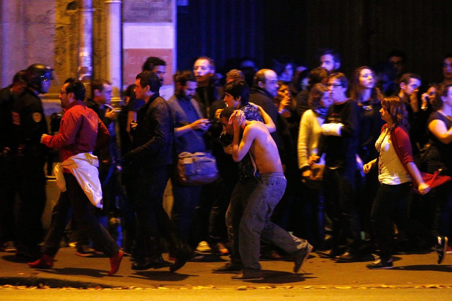 Der Pariser Clubs Bataclan wird evakuiert.
