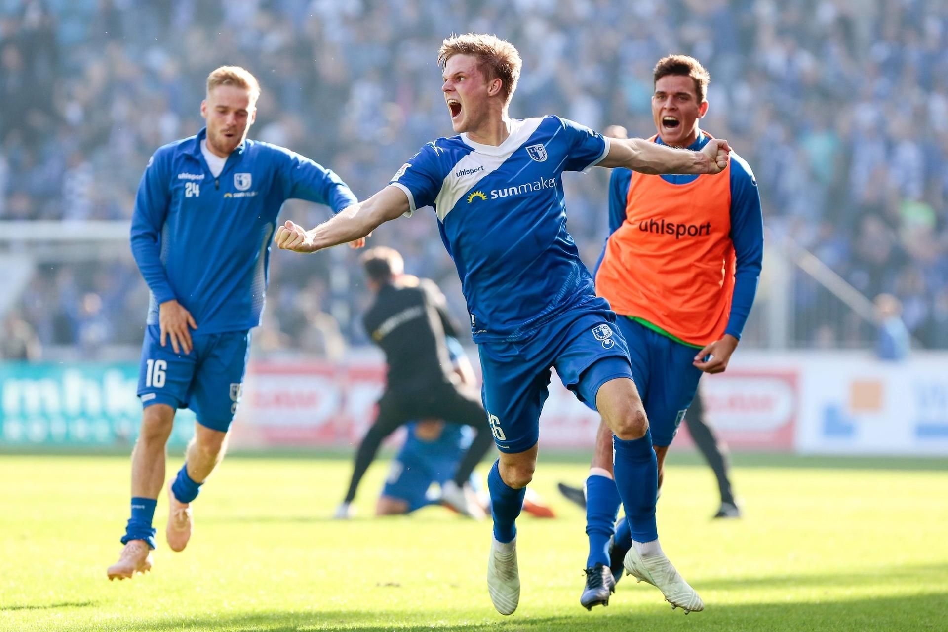 Dieser eine Moment: Marius Bülter bejubelt sein Tor gegen Dresden.