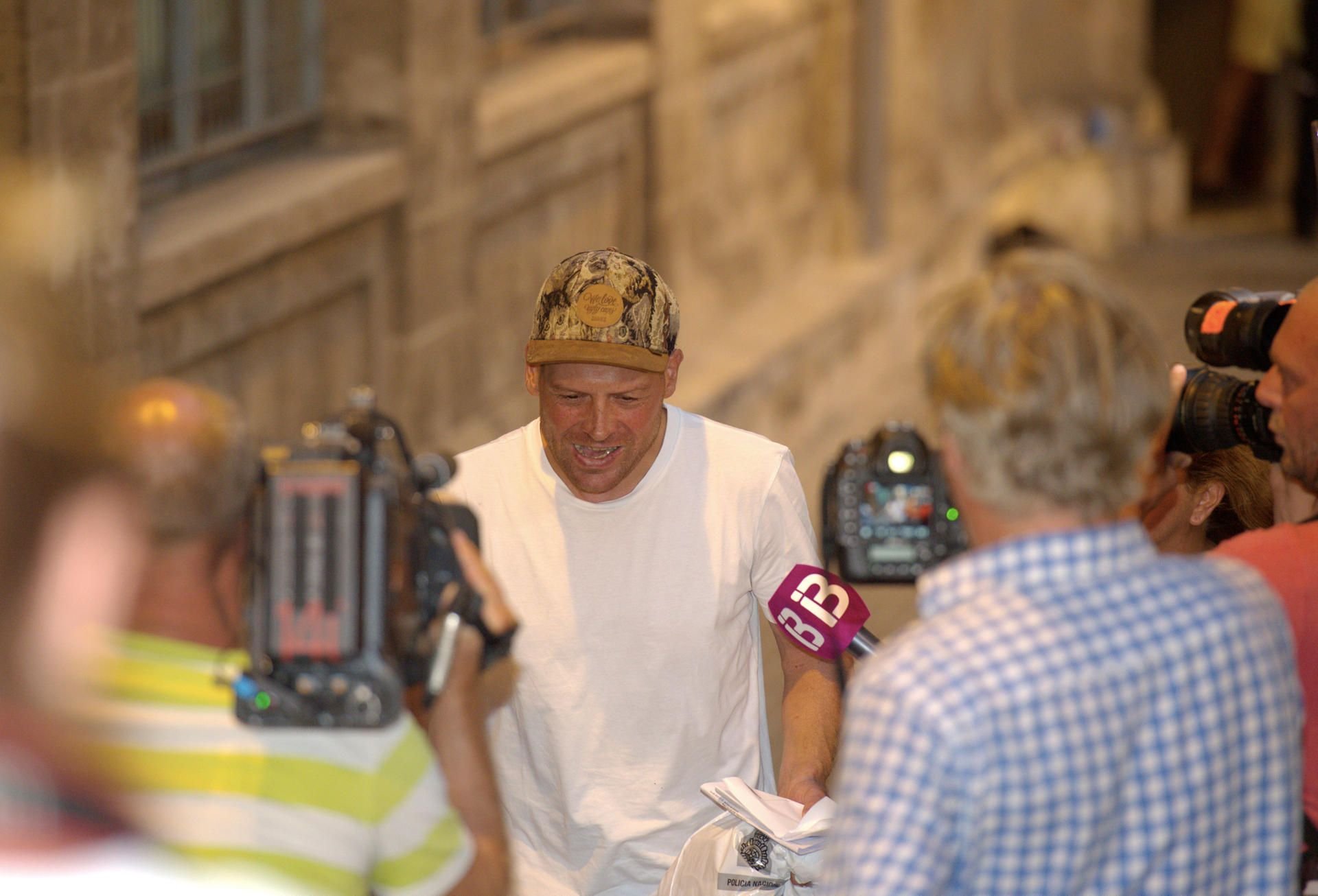 Jan Ullrich nach seiner Festnahme auf Mallorca Anfang August.