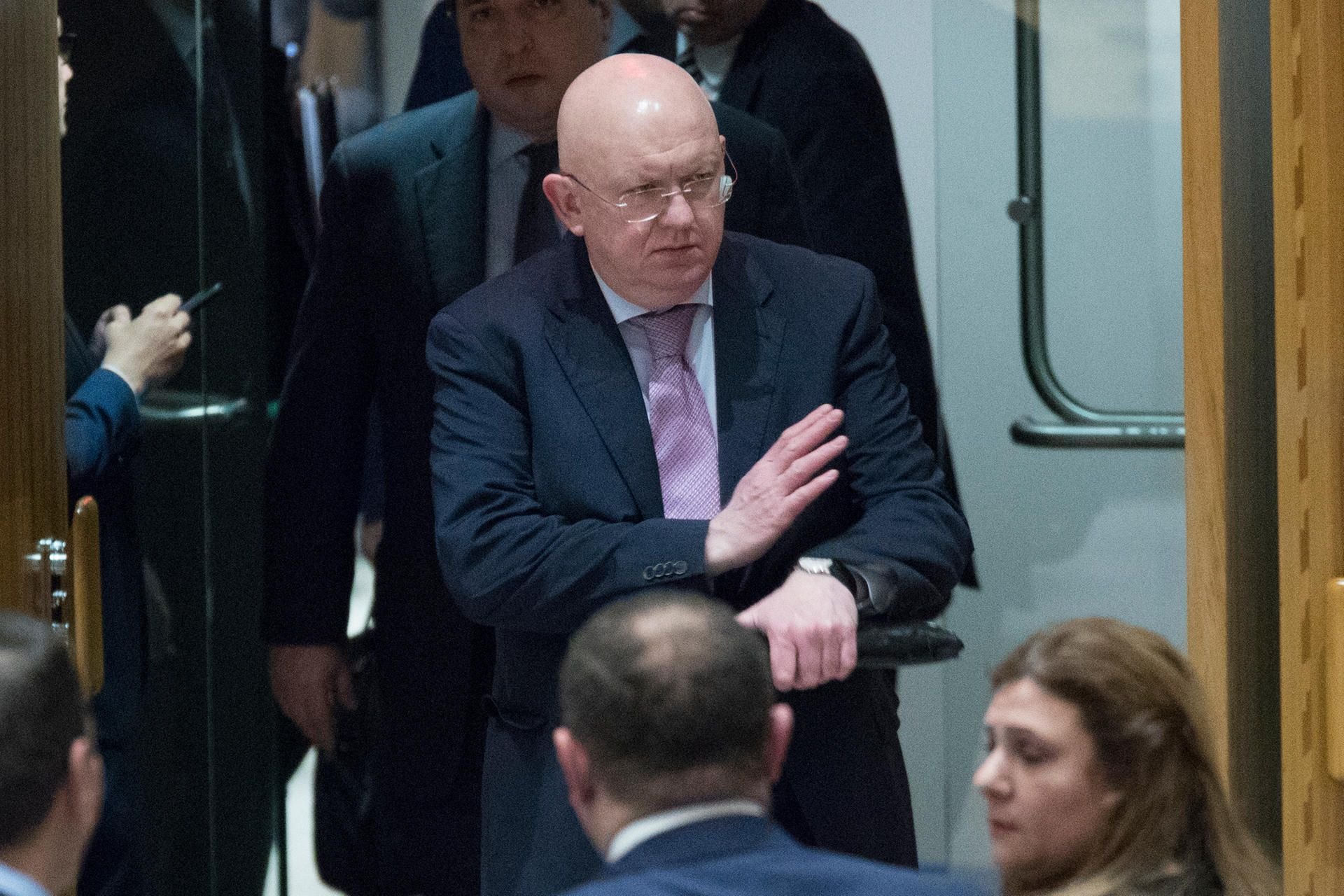 Sprach deutliche Worte Richtung London: der russische UN-Botschafter Wassili Nebensia.