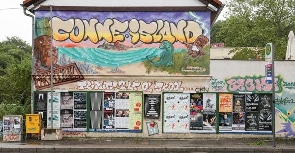 Das linksalternative Kulturzentrum Conne Island in Leipzig. Aus Sicht des Verfassungsschutzes ist Leipzig Schwerpunkt der autonomen Szene in Sachsen.