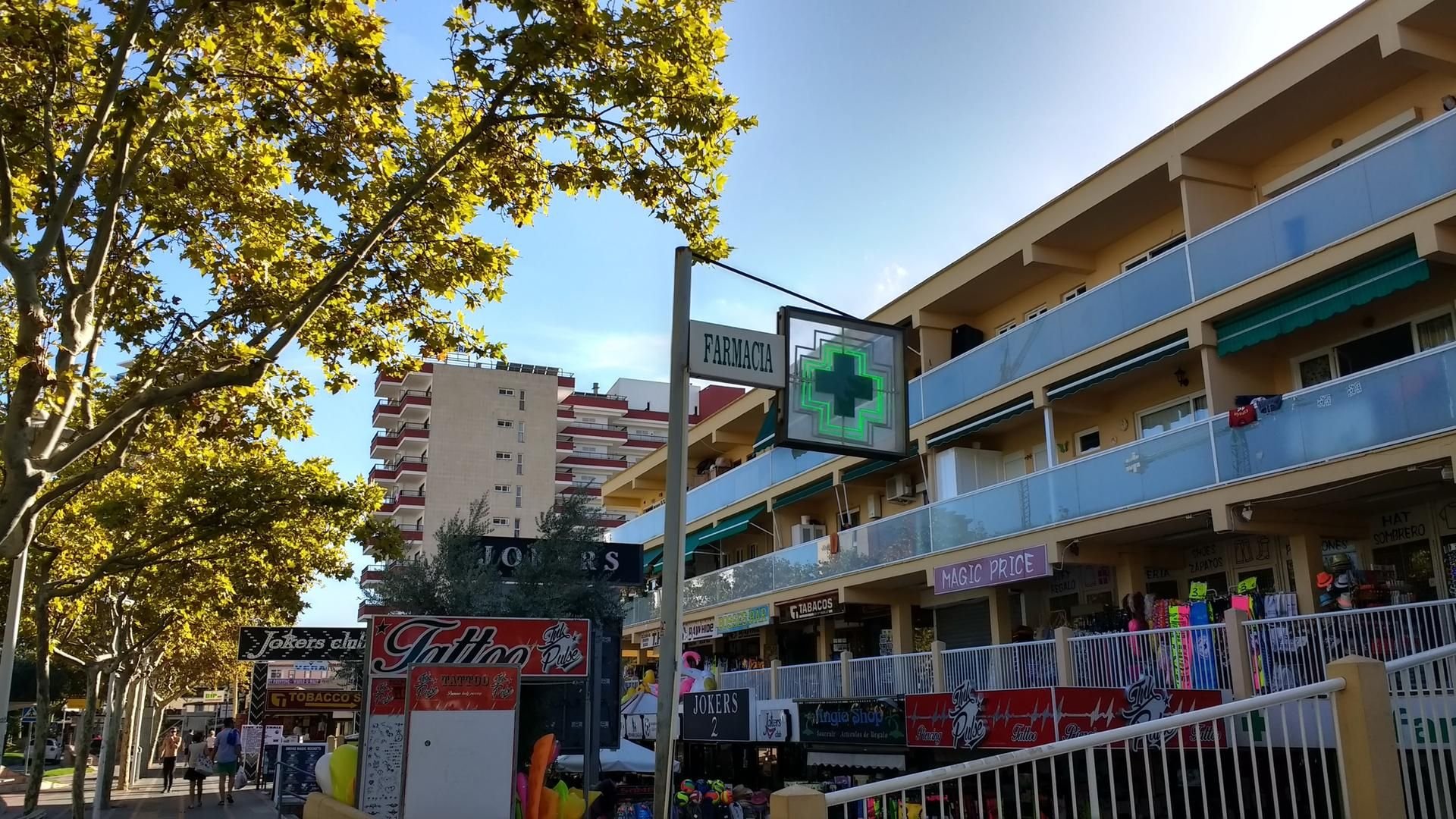 Apotheke in Magaluf auf Mallorca. Für einen Betrug reichte es aus, den Kassenzettel für ein Durchfallmedikament einzureichen.