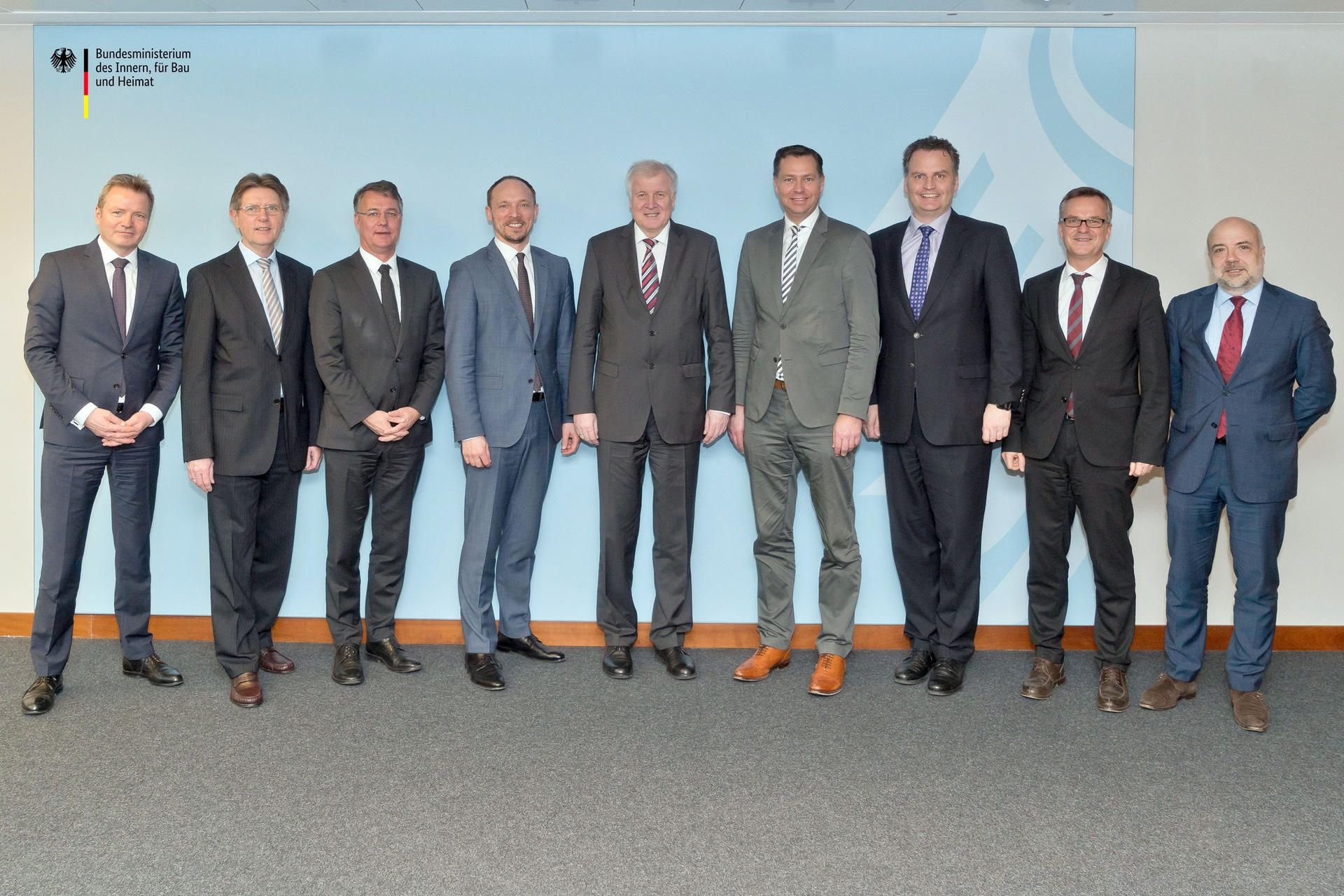 Neun Männer, keine Frau: So sieht die Besetzung des Bundesinnenministeriums aus.