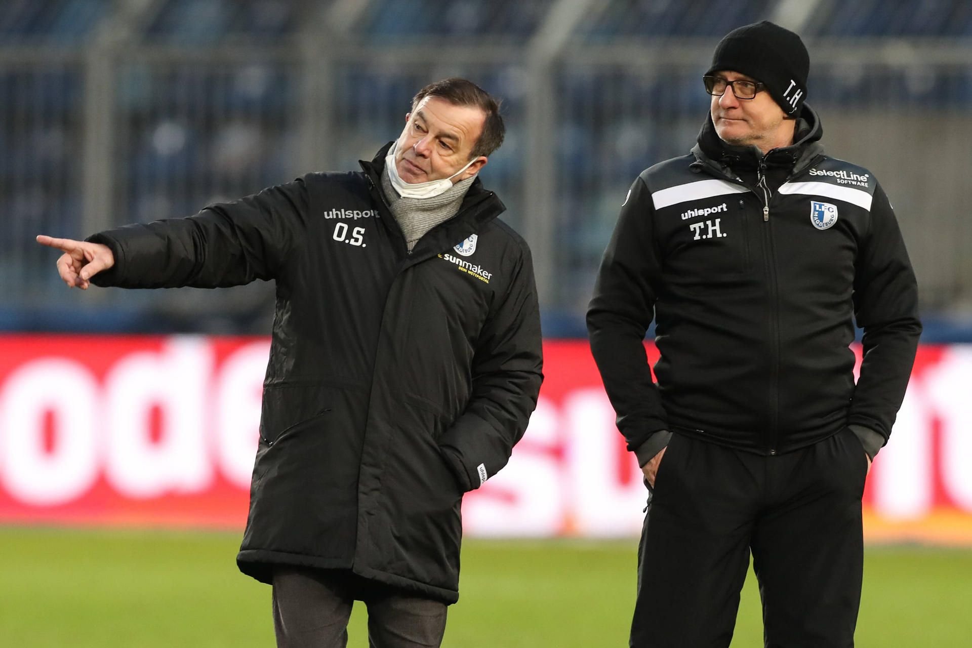 FCM-Sportdirektor Otmar Schork (l.) will weiter mit Trainer Thomas Hoßmang zusammenarbeiten.