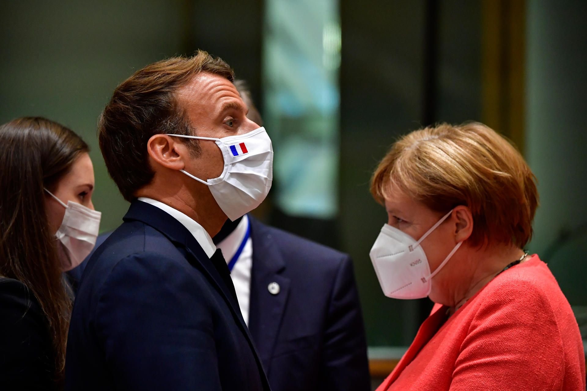 Emmanuel Macron und Angela Merkel in Brüssel