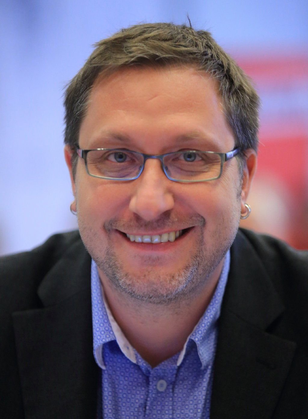 Jörg Schindler, stellvertretender Landesvorsitzende der Partei Die Linke in Sachsen-Anhalt, aufgenommen am 12.10.2013 während des Linken-Landesparteitag in Magdeburg (Sachsen-Anhalt).