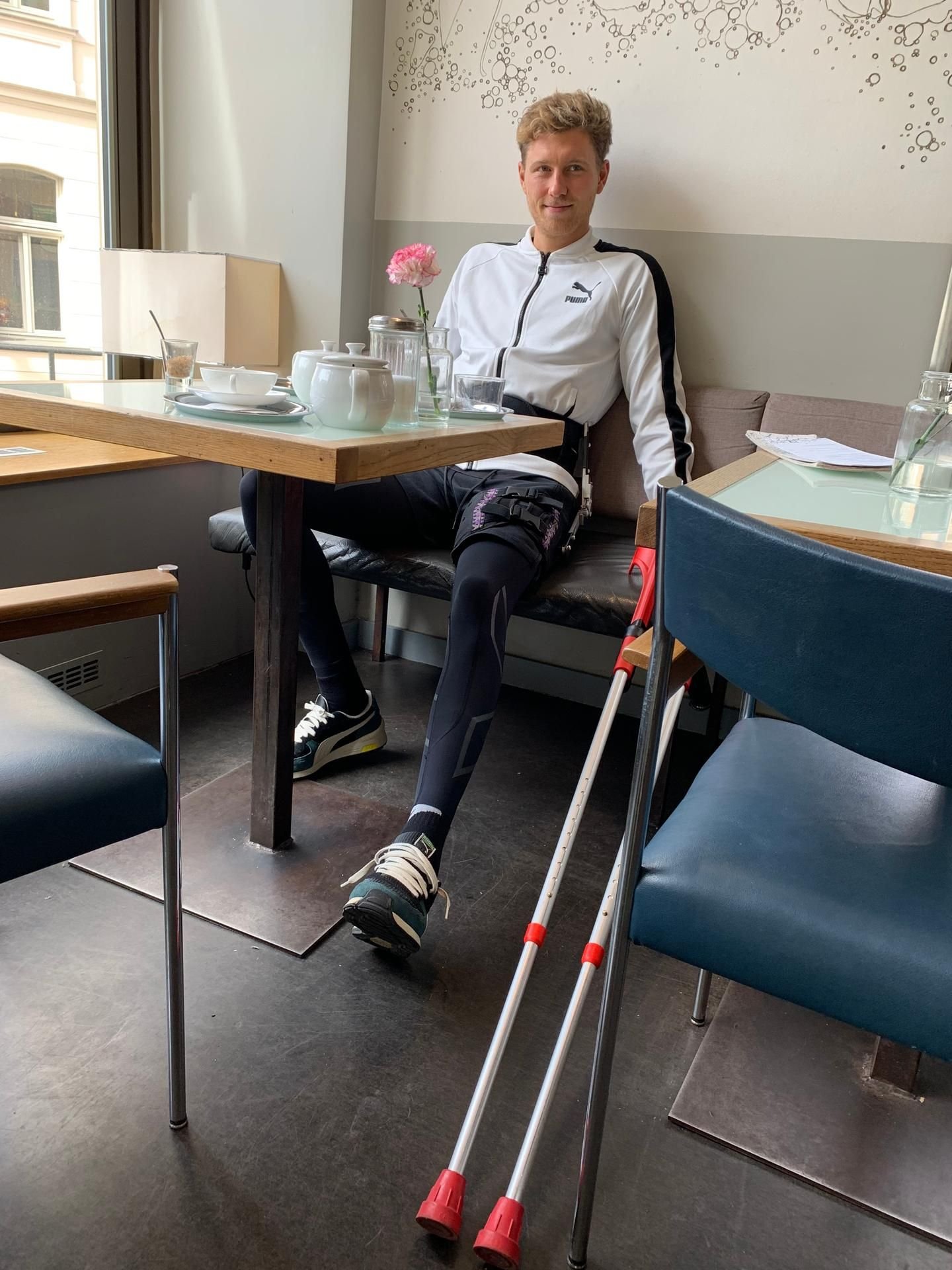 Tobias Schilk beim Gespräch mit der MZ.