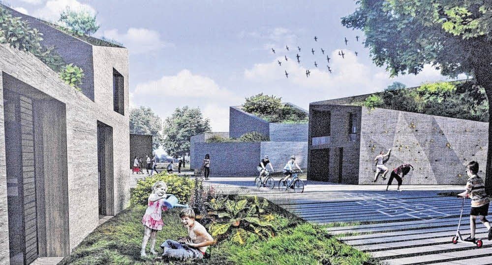 Entwürfe für die Gartenstadt Bitterfeld-Süd wurden im Rahmen eines Ideenwettbewerbs schon erstellt.