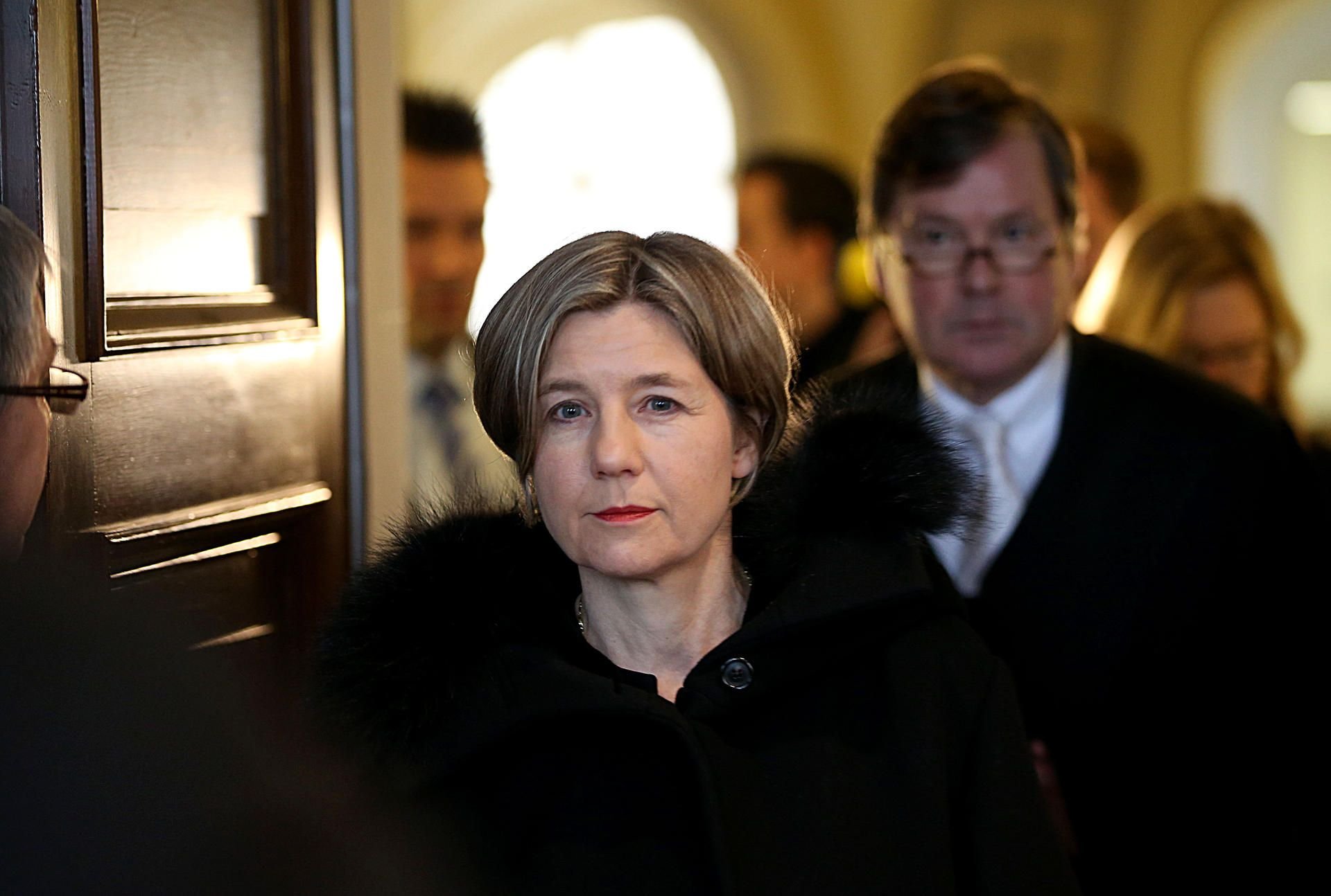 Maike Kohl-Richter und ihr Anwalt Thomas Hermes am Oberlandesgericht Köln