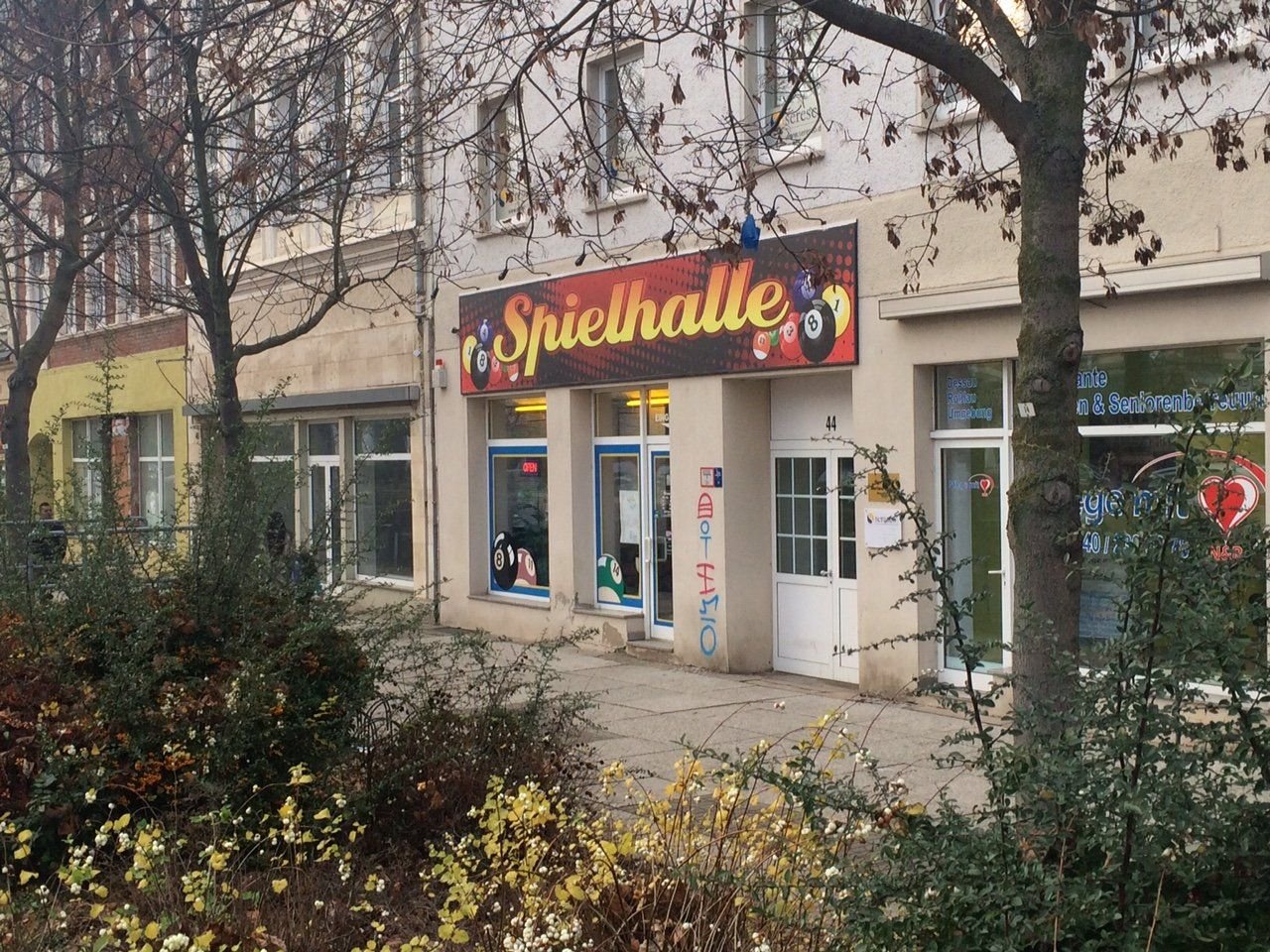 Überfallen: die Spielothek in der Askanischen Straße.