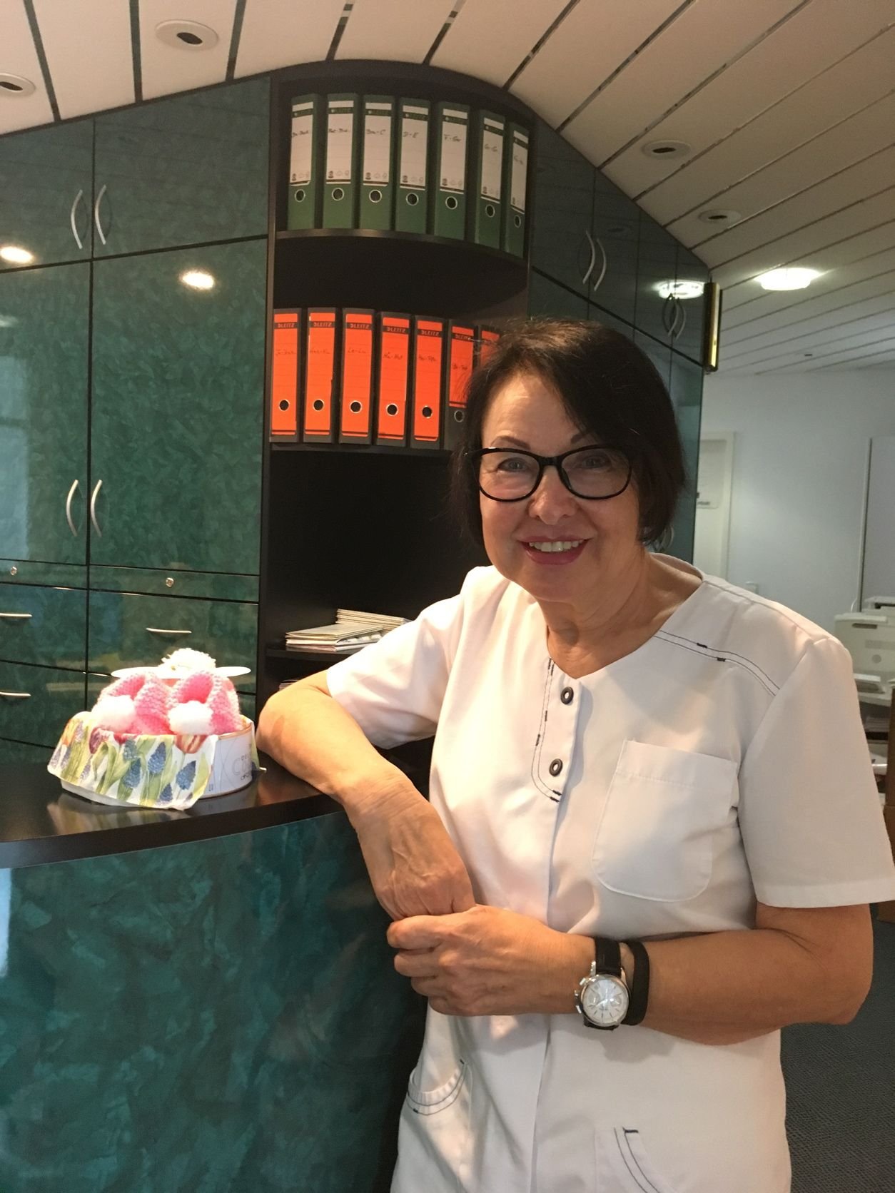 Andrea Heweker in ihrer Bernburger Frauenarzt-Praxis.