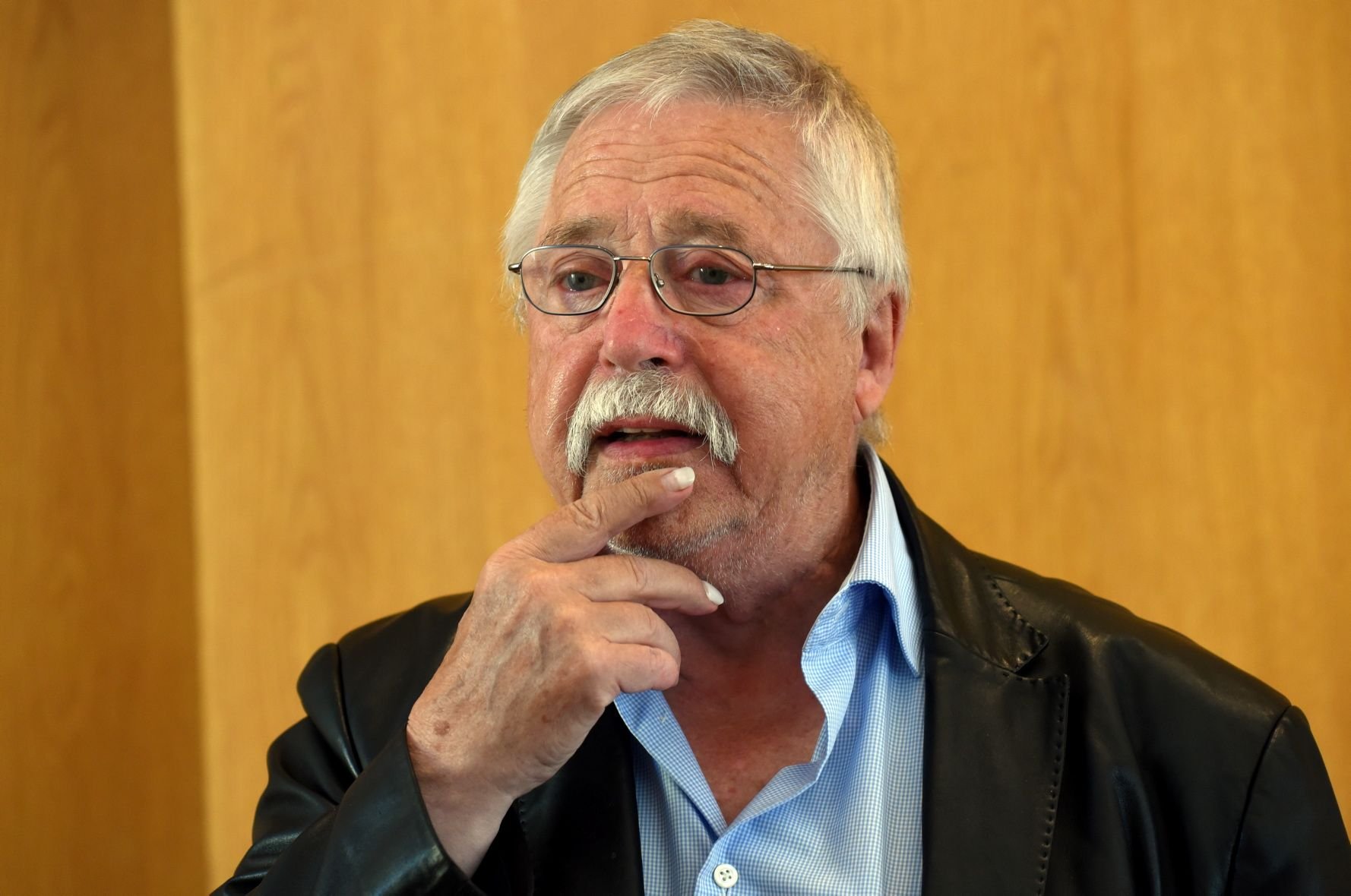 Der deutsche Lyriker und Liedermacher Wolf Biermann