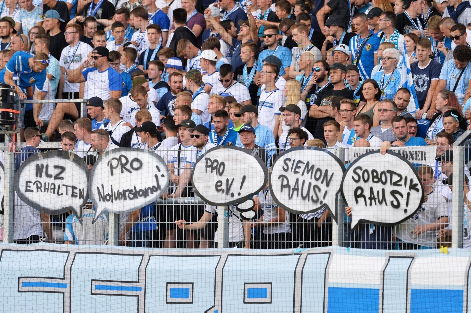 Wir lassen uns nicht erpressen!andquot; CFC- FCM Chemnitzer Fans boykottieren Heimspiel am Freitagabend