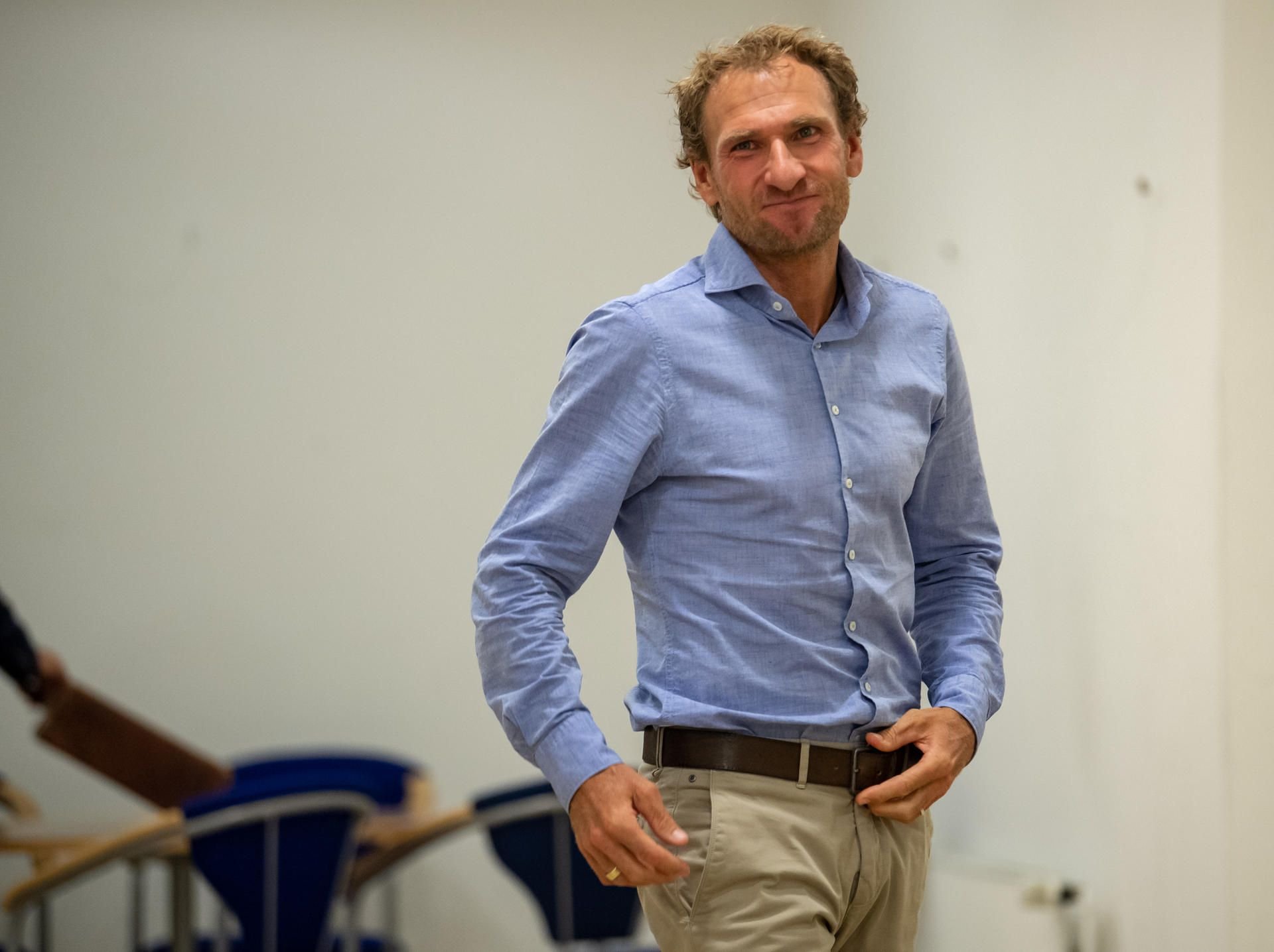 Andreas Stitzl, Assistenz-Trainer der deutschen Biathlon-Nationalmannschaft, vor der Verhandlung in München.