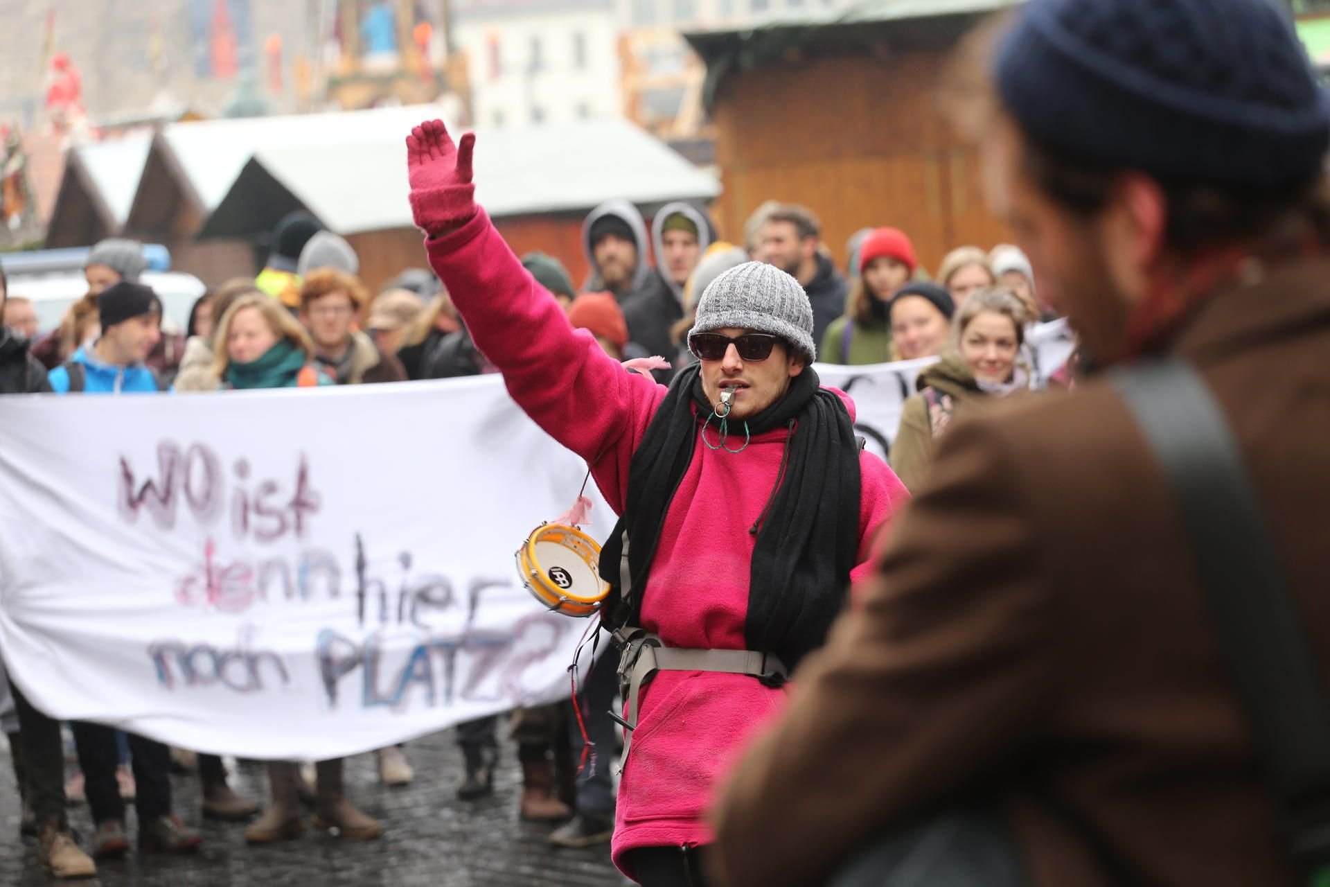 Hasi-Demo auf dem Marktplatz