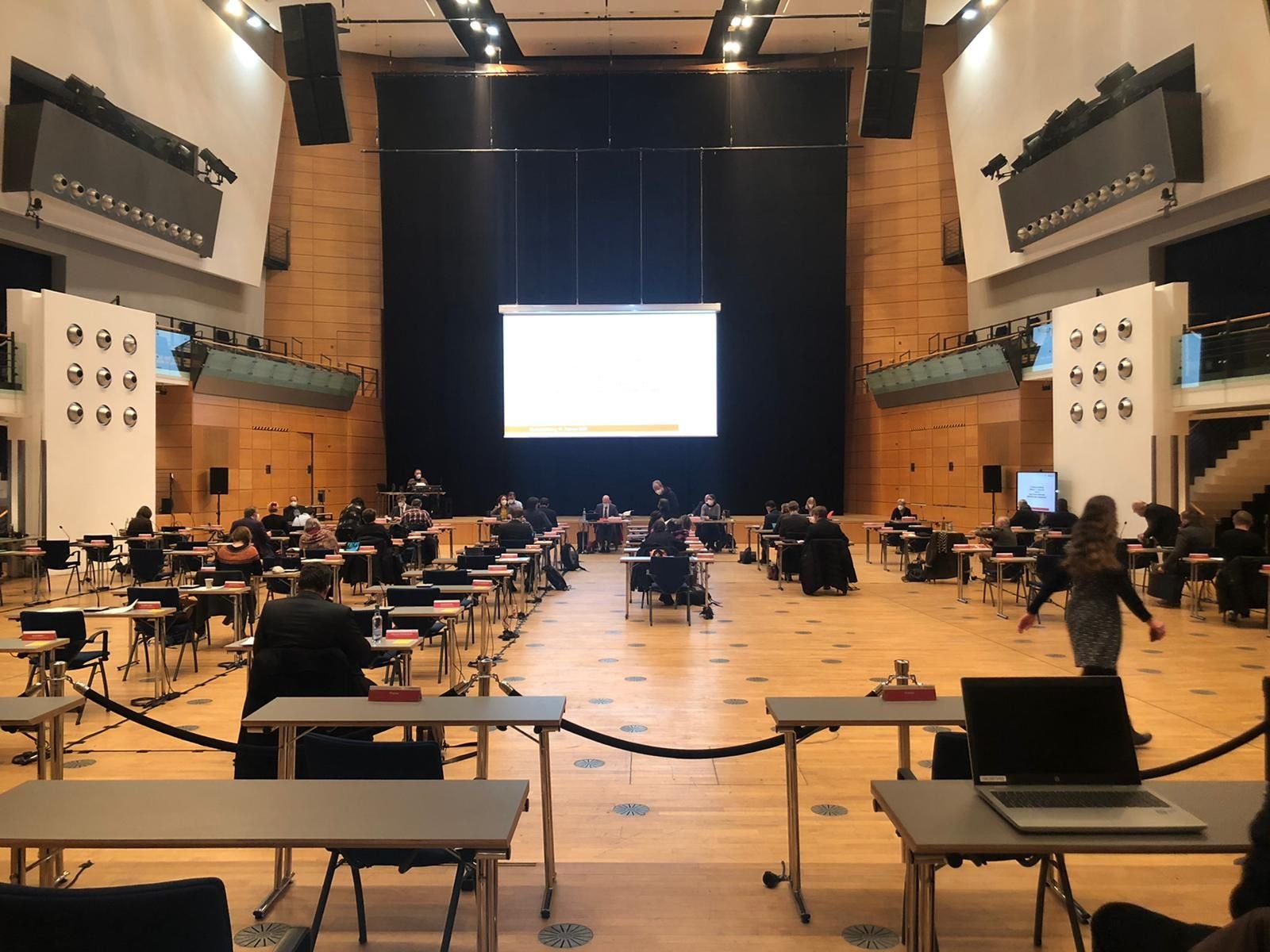 Stadtratssitzung am 17. Februar 2021 in der Händelhalle