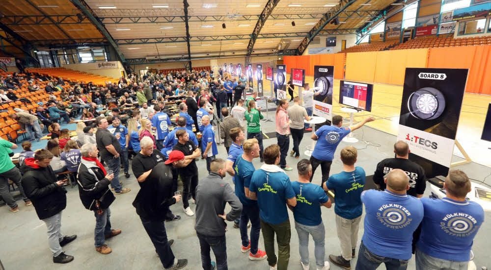 Beim 1. Dessauer Dartmasters Turnier herrschte großer Andrang.