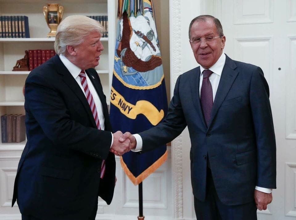 US-Präsident Donald Trump und der russische Außenminister Sergej Lawrow bei ihrem Treffen am 10. Mai