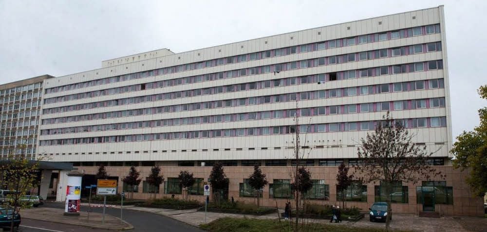 Im Maritim-Hotel in Halle sind nur noch etwa hundert Bewohner untergebracht.