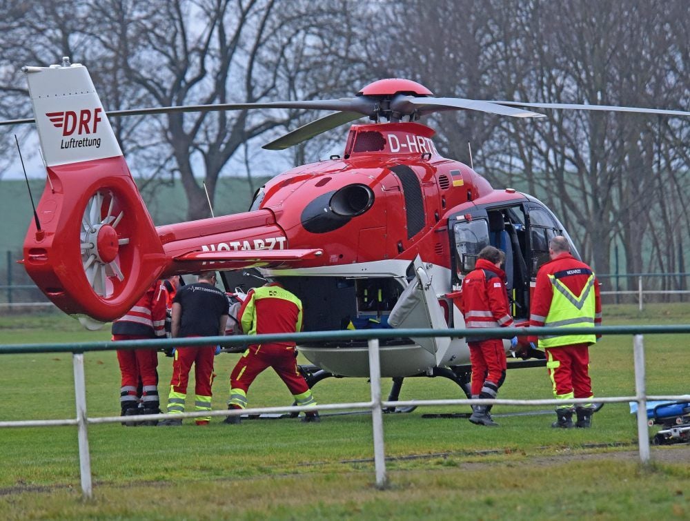 Auch bei dem jüngsten Unfall in Gatersleben kam ein Rettungshubschrauber zum Einsatz.