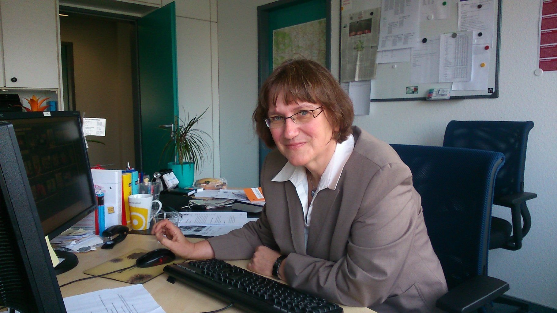 Justizministerin Angela Kolb (SPD) in der Nachmittagskonferenz