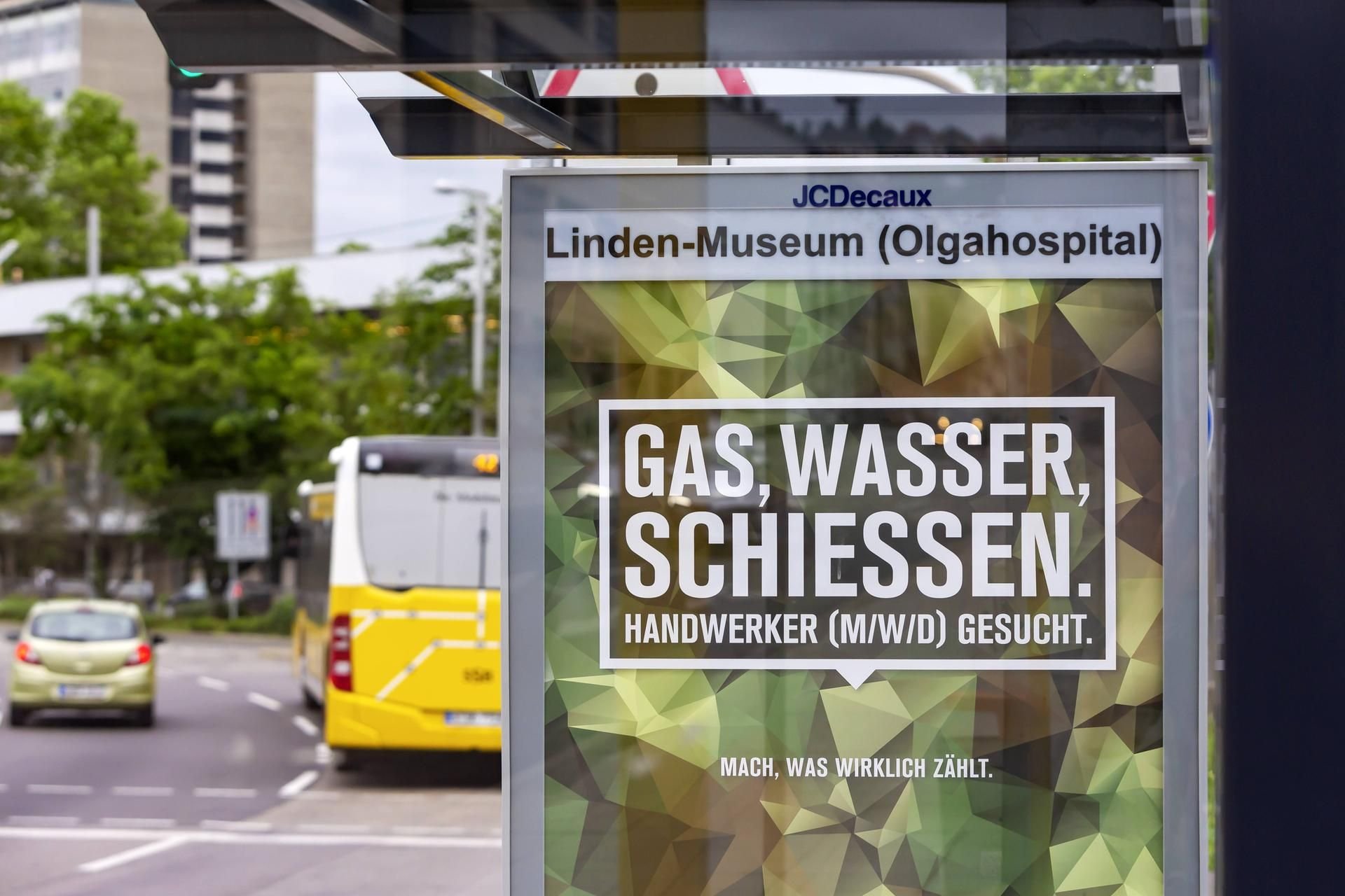 Dieses Plakat der Bundeswehr sorgt für Diskussionen.