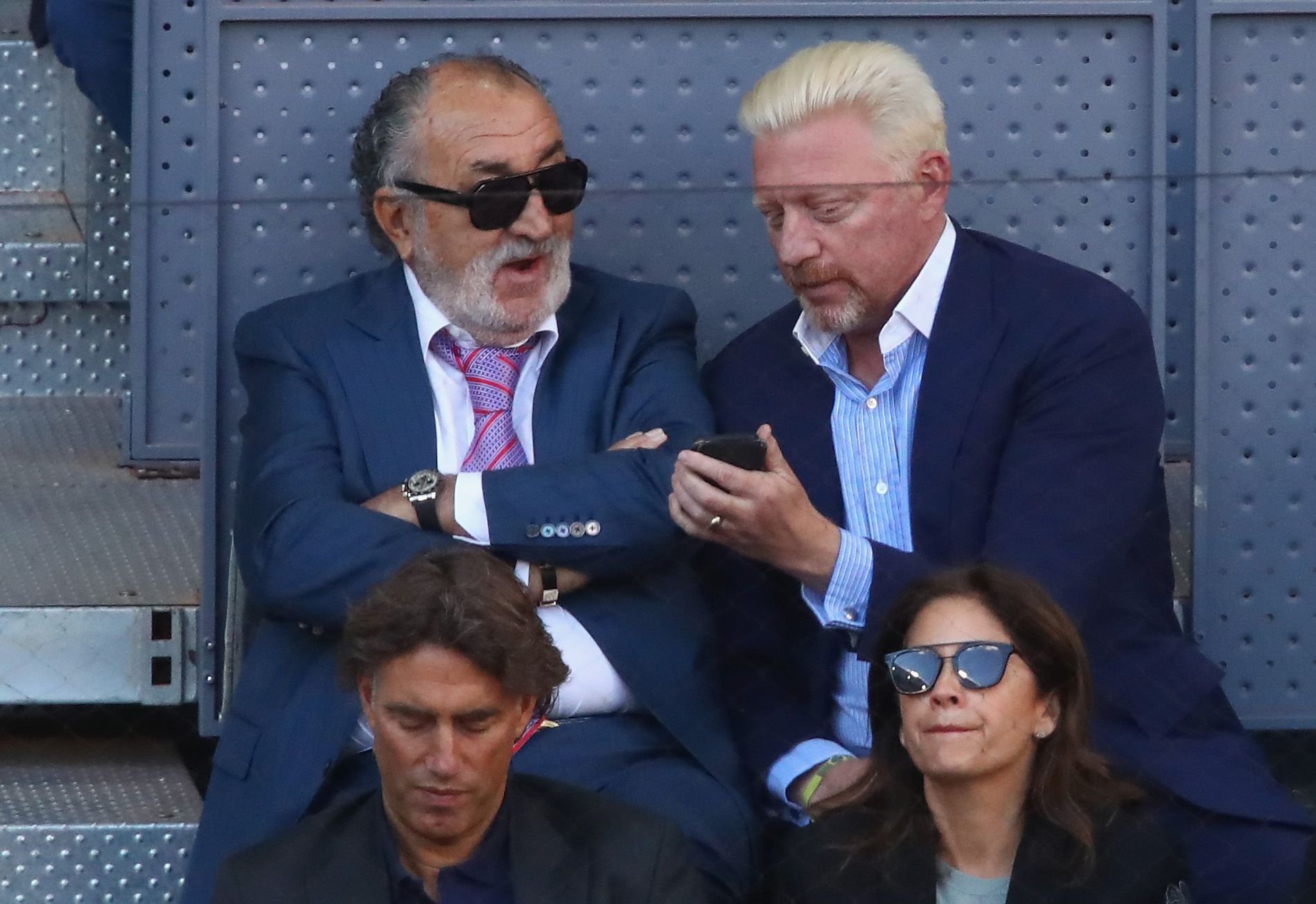 Boris Becker (r.) und sein langjähriger Manager Ion Tiriac, der inzwischen der reichste Mann Rumäniens ist.