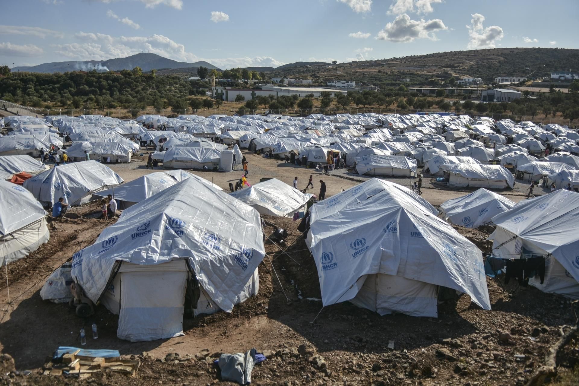 Eng und dreckig: Das neue Lager auf Lesbos.