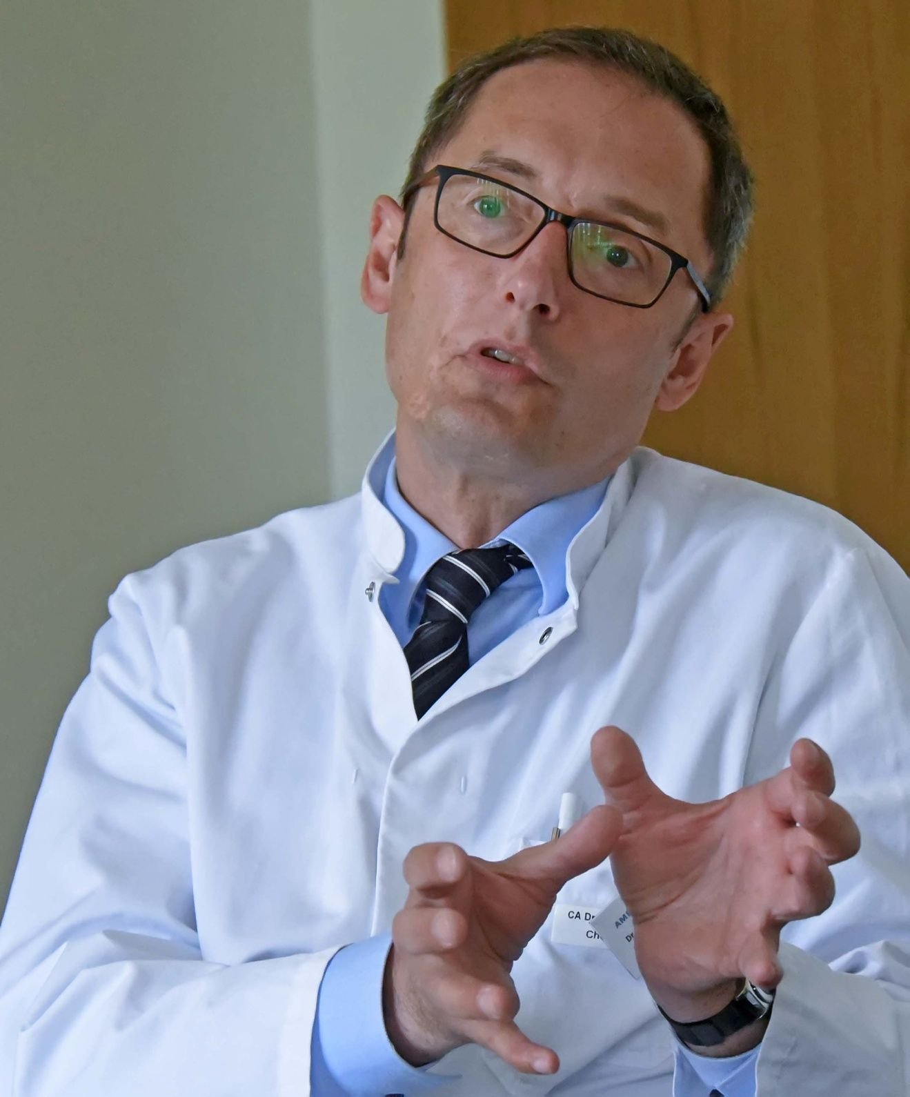 Kersten Borchert ist Chefarzt der neuen Klinik für Hämatologie und Onkologie am Ameos-Klinikum.