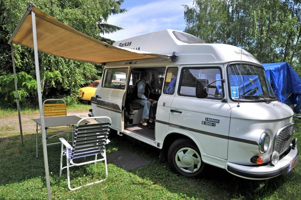 Auch der Prototyp eines Barkas-Wohnmobils war in Schlaitz zu sehen.