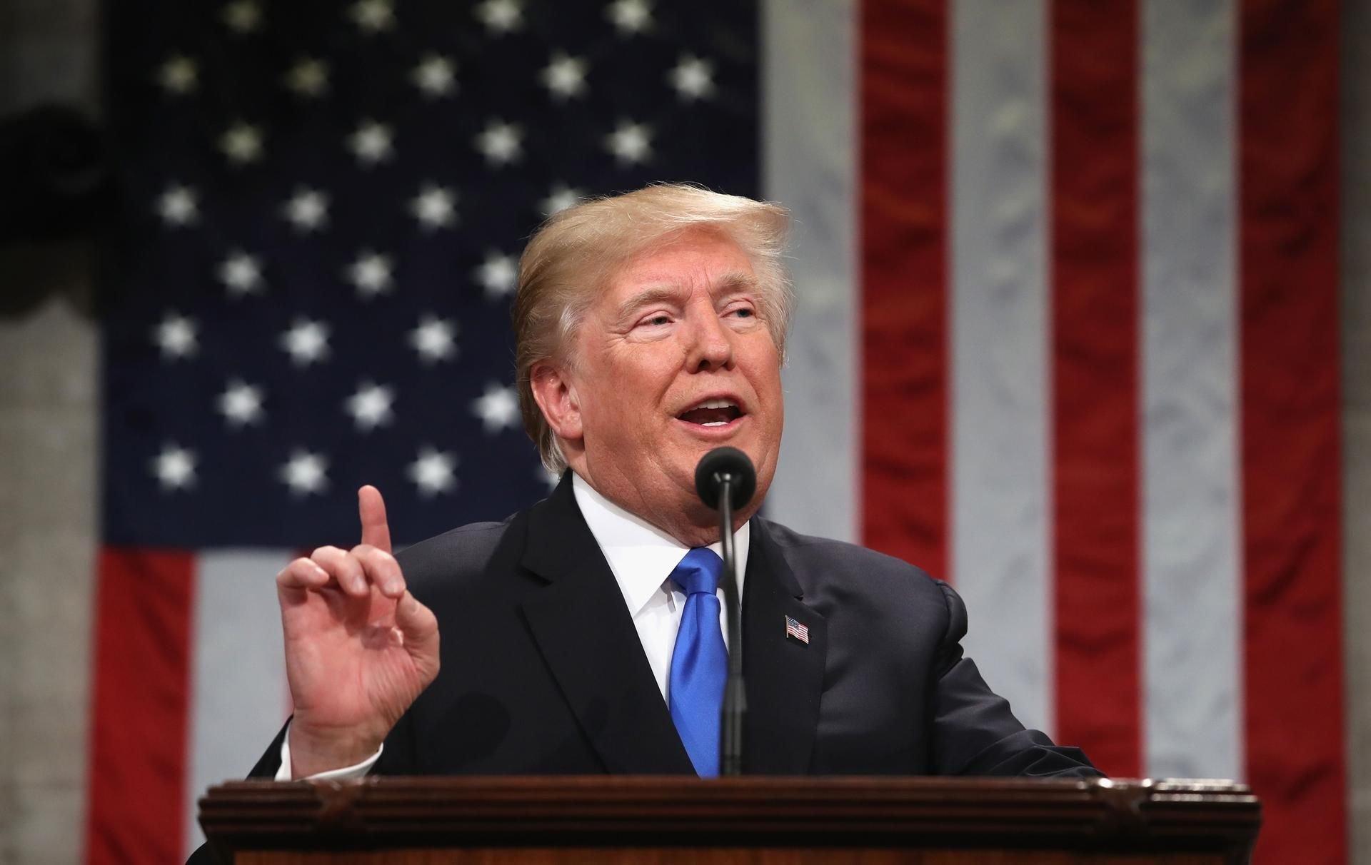 Donald Trump bei der Rede „State of the Union"