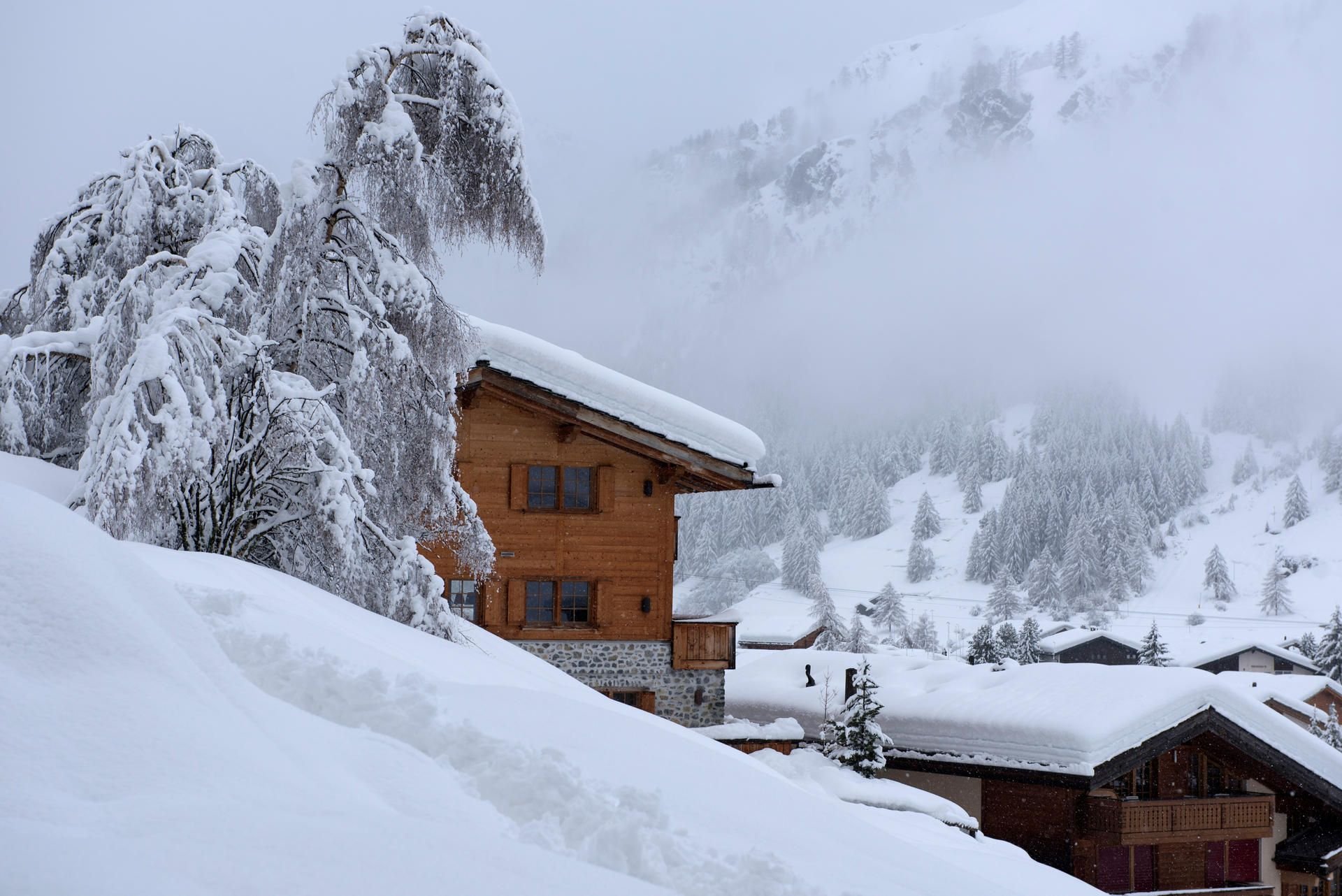 Im schweizerischen Zermatt herrscht Lawinengefahr.