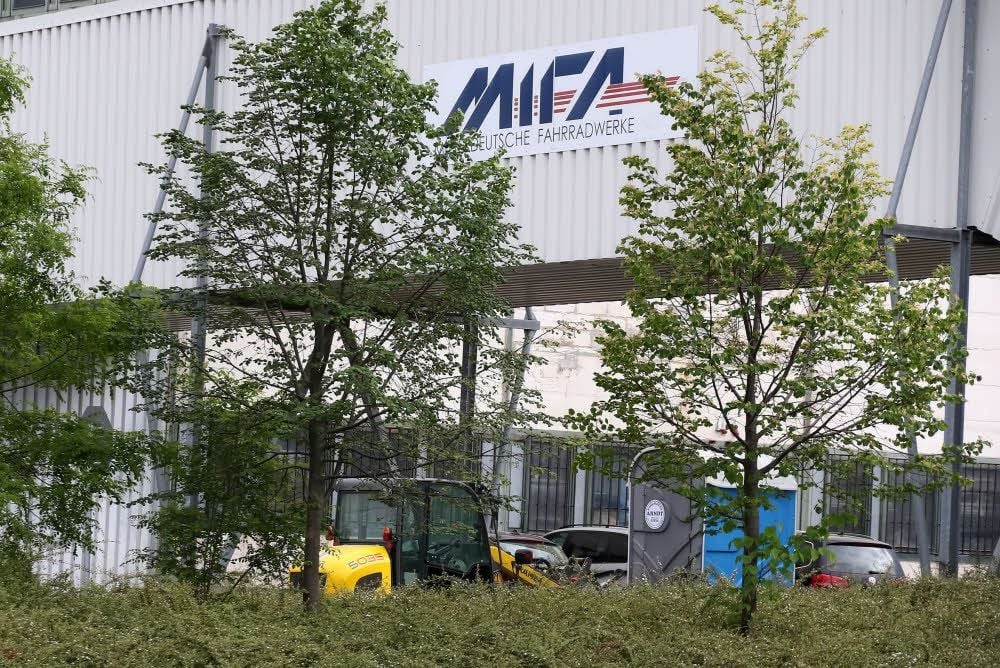 Auf dem alten Mifa-Gelände in der Kyselhäuser Straße ist zur Zeit der Mifa-Nachfolger Sachsenring Bike angesiedelt.