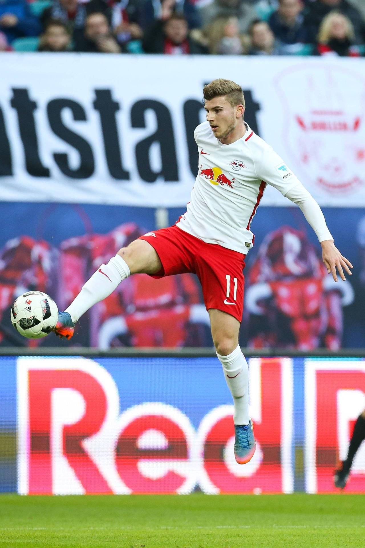 Timo Werner (RB Leipzig) beim Spiel RBL gegen VfL Wolfsburg in der Red Bull Arena.